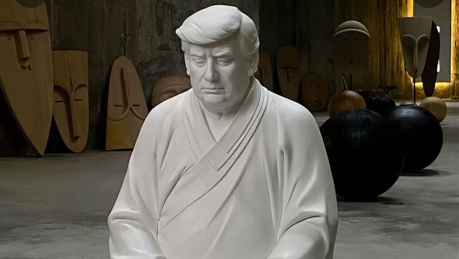 ساخت تندیس «ترامپ بودا» توسط نقاش چینی + ویدیو - اسپوتنیک افغانستان  , 1920, 21.03.2021