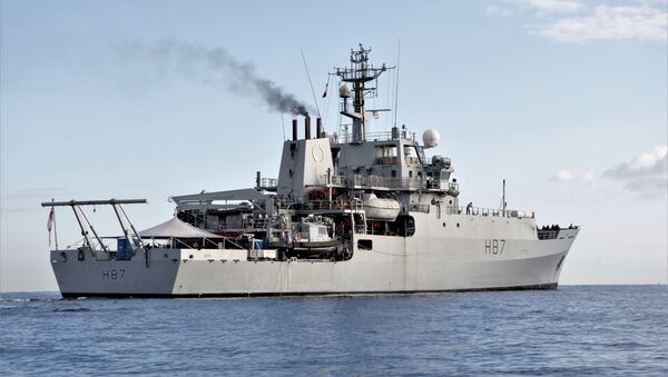 کشتی اکتشافی نظامی بریتانیا - اسپوتنیک افغانستان  