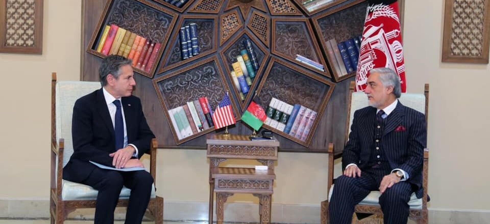 دیدار عبدالله عبدالله با وزیر خارجه امریکا - اسپوتنیک افغانستان  , 1920, 15.04.2021