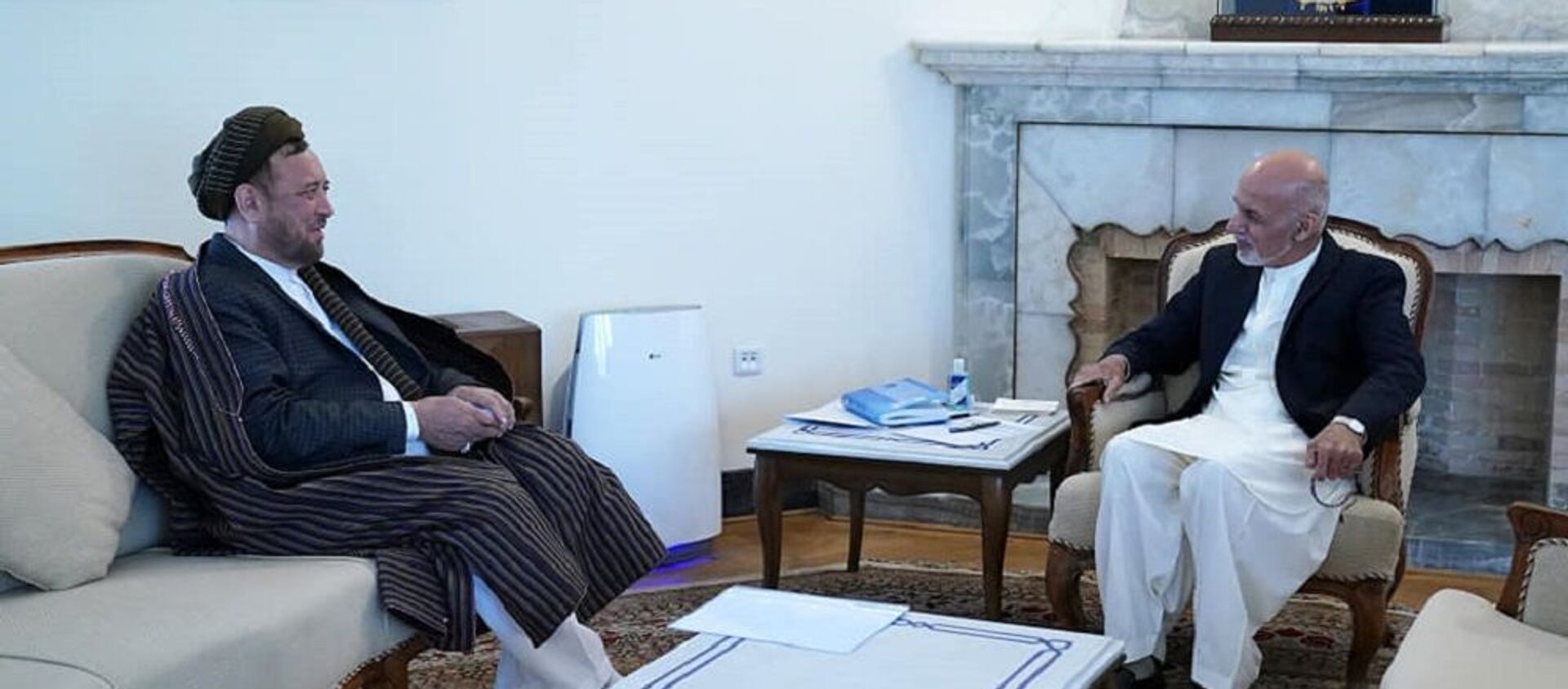 گفتگوی ‌غنی با محقق در مورد روند صلح - اسپوتنیک افغانستان  , 1920, 02.05.2021