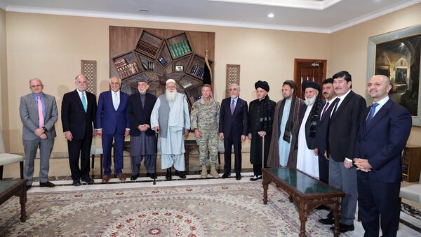 دیدار اعضای رهبری شورای عالی مصالحه‌ی ملی با فرستاده ویژه امریکا برای صلح افغانستان - اسپوتنیک افغانستان  
