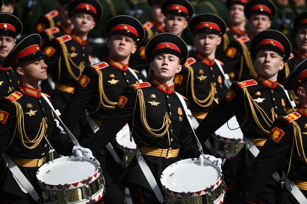 دانشجویان آموزشگاه موسیقی نظامی وزارت دفاع روسیه در مسکو - اسپوتنیک افغانستان  