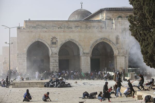 درگیری فلسطینی‌ها با پولیس اسرائیل در بیت المقدس - اسپوتنیک افغانستان  