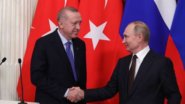  Владимир Путин Тайип Эрдоган - اسپوتنیک افغانستان  