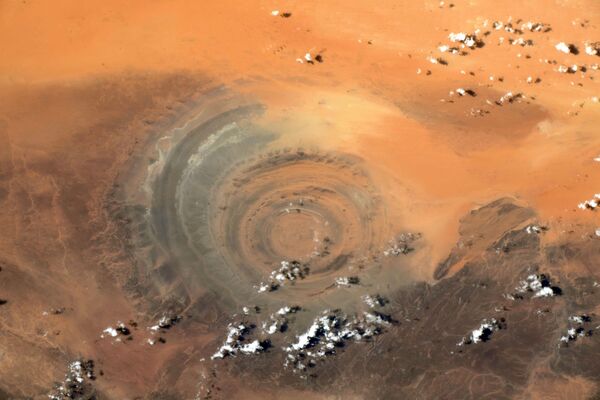 چشم صحرا یا سازهٔ ریشات/ عارضه طبیعی در صحرای بزرگ آفریقا   - اسپوتنیک افغانستان  