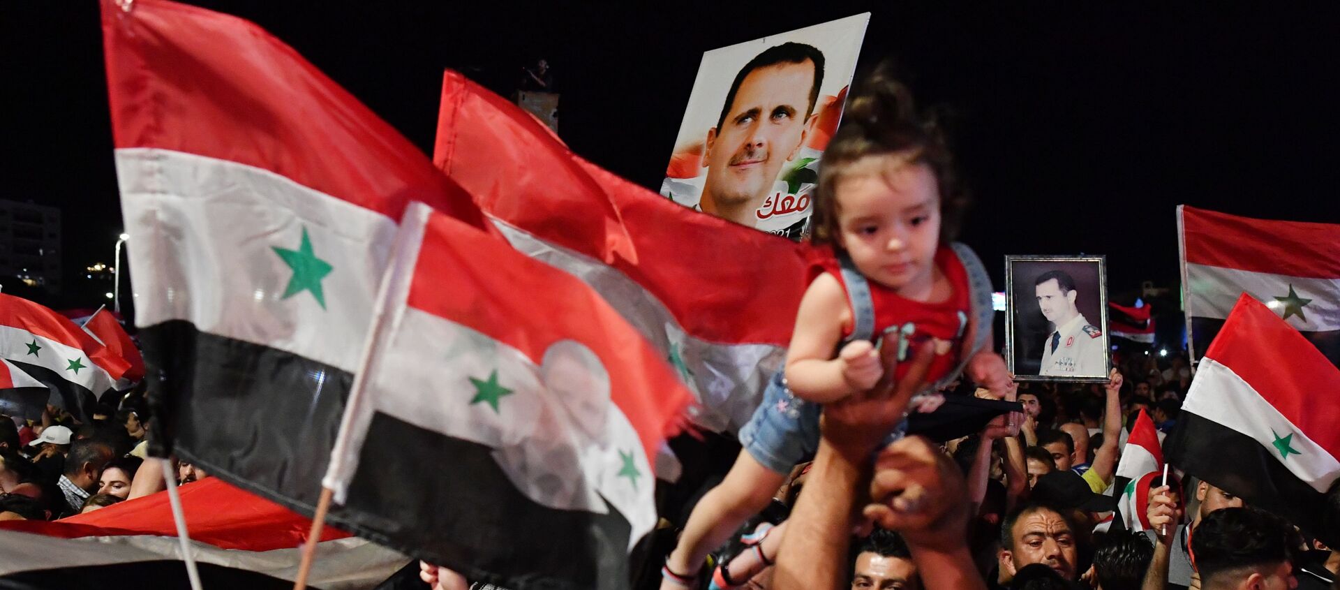 جشن پیروزی بشار اسد در انتخابات ریاست جمهوری در سوریه - اسپوتنیک افغانستان  , 1920, 29.05.2021