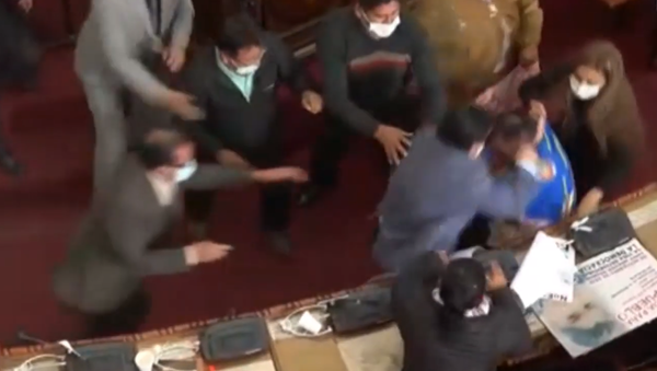 درگیری فیزیکی در پارلمان بولیویا + ویدیو - اسپوتنیک افغانستان  