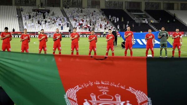 تیم ملی فوتبال افغانستان در بازی با عمان - اسپوتنیک افغانستان  