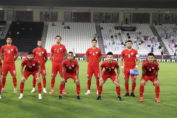 تیم ملی فوتبال افغانستان در بازی با عمان - اسپوتنیک افغانستان  