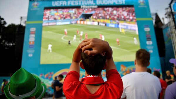 Болельщики смотрят матч Евро-2020 Венгрия - Португалия в Будапеште - اسپوتنیک افغانستان  