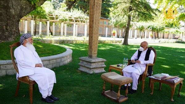 دیدار اشرف غنی با اسماعیل خان  - اسپوتنیک افغانستان  