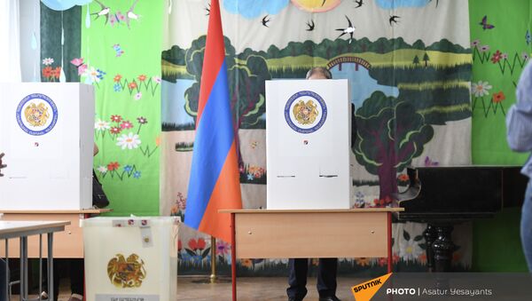 شمارش آرا انتخابات پارلمانی ارمنستان پایان یافت - اسپوتنیک افغانستان  