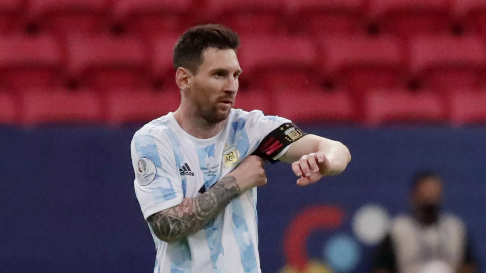 لئو مسی کاپیتان آرجانتین   Soccer Football - Copa America 2021 - Group A - Argentina v Uruguay - Estadio Mane Garrincha, Brasilia, Brazil - June 18, 2021 Argentina's Lionel Messi - اسپوتنیک افغانستان  , 1920, 17.11.2021
