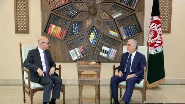 دیدار عبدالله عبدالله با رئيس اکادمی دیپلوماسی امریکا  - اسپوتنیک افغانستان  
