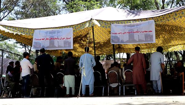 صالح به اعتراض مردم تخار در کابل: خیمه اعتراض‌تان بی ربط است - اسپوتنیک افغانستان  
