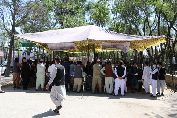 خیمه اعتراضی مردم تخار در شهر کابل. - اسپوتنیک افغانستان  