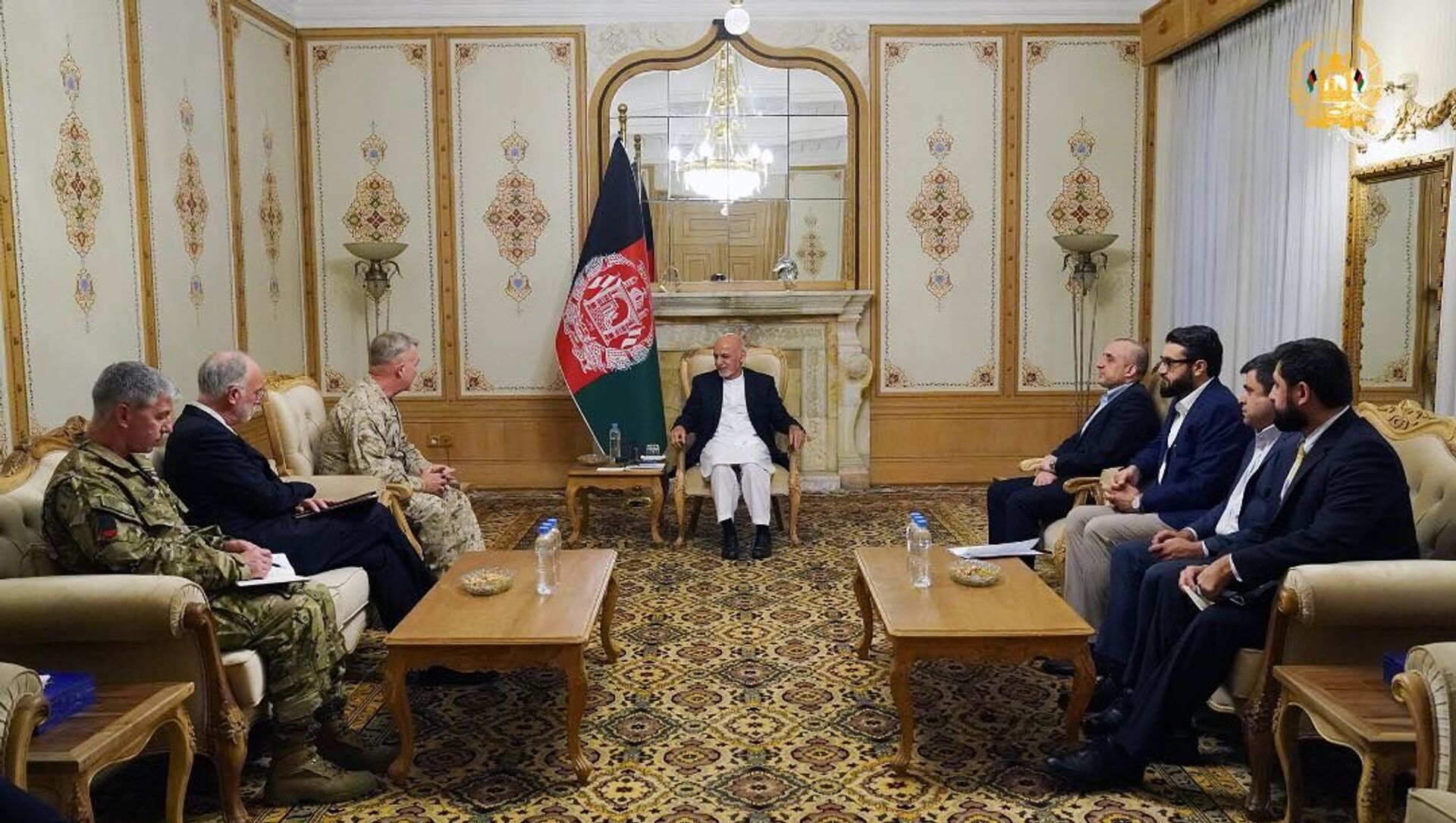 اشرف غنی با جنرال مک کینزی دیدار کرد - اسپوتنیک افغانستان  , 1920, 25.07.2021
