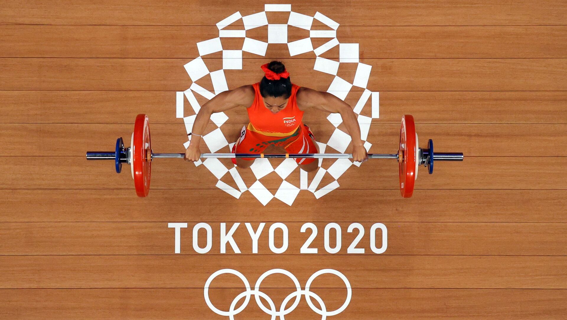 Tokyo 2020 Olympics - Weightlifting - Women's 49kg - Group A - Tokyo International Forum, Tokyo, Japan - July 24, 2021.  Mirabai Chanu Saikhom of India in action. Pool via REUTERS/Chris Graythen - اسپوتنیک افغانستان  , 1920, 22.08.2021