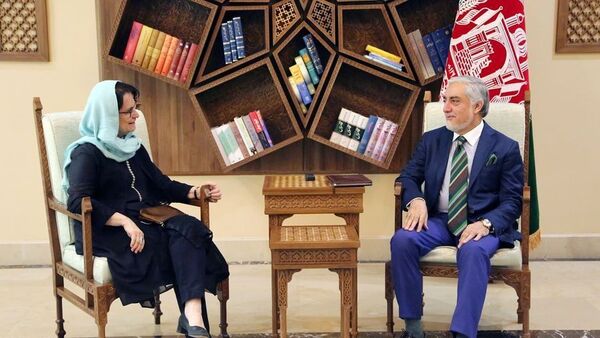 دیدار عبدالله عبدالله با نماینده ای ویژه ای سازمان ملل متحد - اسپوتنیک افغانستان  