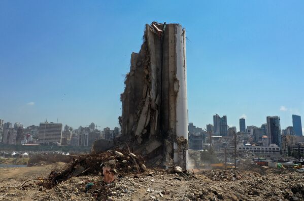 Место взрыва 2020 года в порту Бейрута  - اسپوتنیک افغانستان  