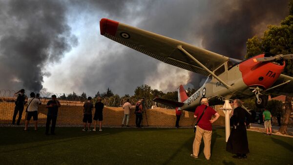 فرو افتادن یک هواپیمای آتش نشانی یونان  - اسپوتنیک افغانستان  
