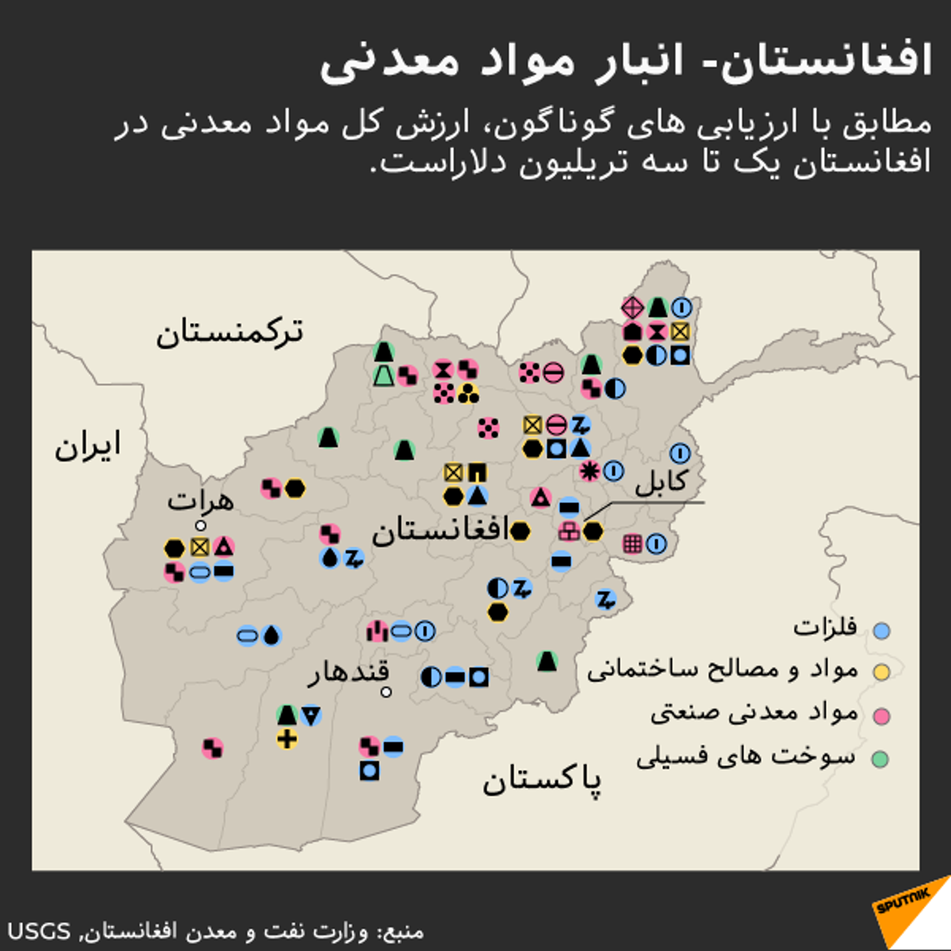 افغانستان - گنجینه ای از معادن + داده نمایی - اسپوتنیک افغانستان  , 1920, 31.08.2021