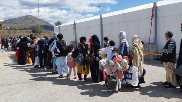 Лагерь для афганских беженцев в итальянском городе Авеццано - اسپوتنیک افغانستان  