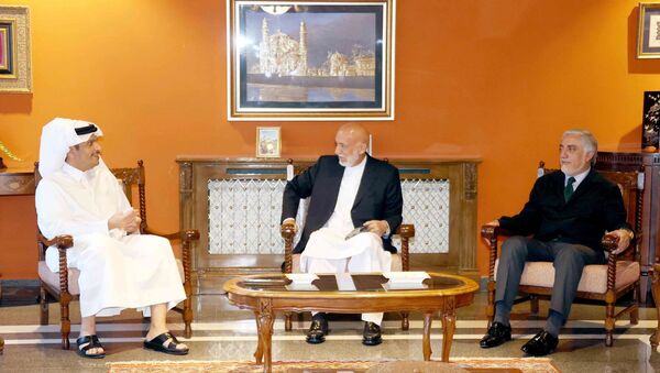 حامد کرزی و عبدالله عبدالله با امور خارجه‌ی دولت قطر دیدار کردند - اسپوتنیک افغانستان  