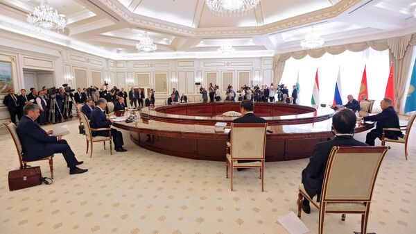Заседание в Ташкенте Совета глав государств-членов Шанхайской организации сотрудничества - اسپوتنیک افغانستان  