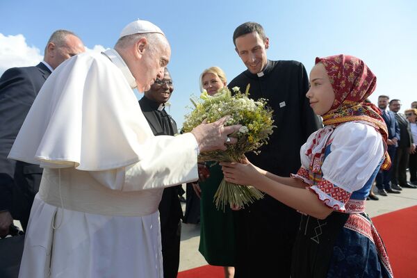 پاپ رم فرانسیس در اسلواکی - اسپوتنیک افغانستان  