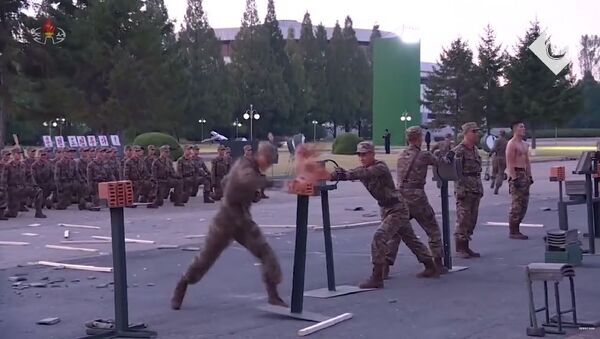 نمایش حرکات «مشت‌آهنین» نظامیان کوریای ‌شمالی - اسپوتنیک افغانستان  