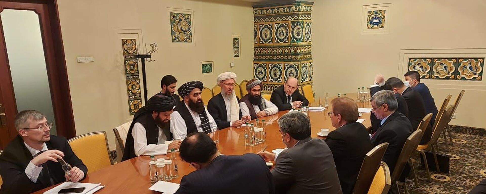 دیدار هیات طالبان با نمایندگان ویژه کشورهای روسیه، چین و پاکستان در مسکو - اسپوتنیک افغانستان  , 1920, 21.10.2021