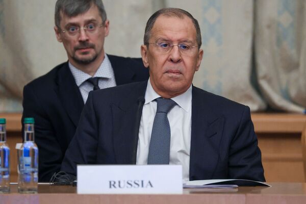 سرگئی لاوروف، وزیر امور خارجه روسیه در نشست «فرمت مسکو» پیرامون افغانستان - اسپوتنیک افغانستان  