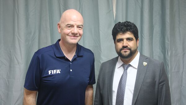 دیدار سکرترجنرال فدراسیون فوتبال با رئیس فیفا - اسپوتنیک افغانستان  
