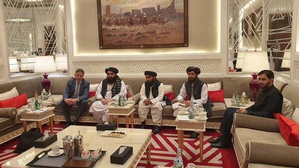 دیدار امیرخان متقی با سفیر آلمان برای افغانستان در دوحه  - اسپوتنیک افغانستان  