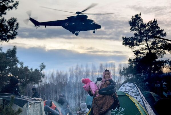  اردوگاه مهاجران در مرز بلاروسی و پولند. - اسپوتنیک افغانستان  