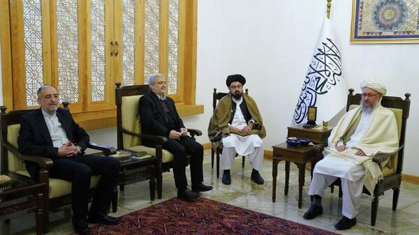 دیدار معاون نخست وزیر طالبان با فرستاده ای ویژه ای ایران برای افغانستان - اسپوتنیک افغانستان  