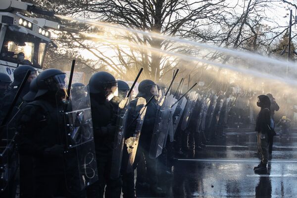 تظاهرات ضد محدودیت های کووید در لوکزامبورگ. - اسپوتنیک افغانستان  