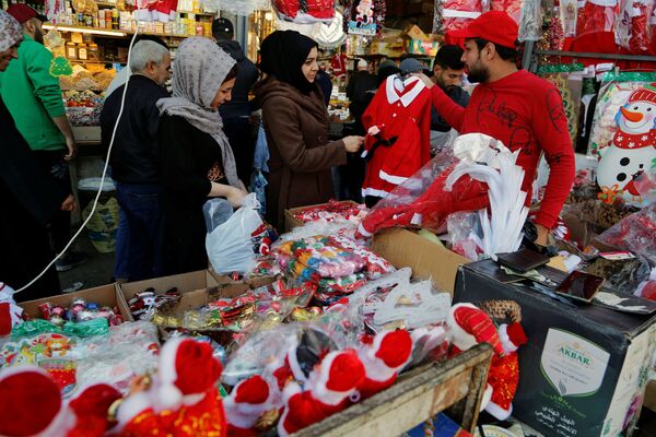 خرید عید میلاد مسیح در بغداد. - اسپوتنیک افغانستان  