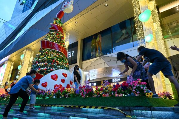 تزیینات کریسمس در سنگاپور. - اسپوتنیک افغانستان  