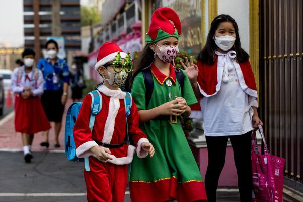 برگزاری کریسمس در آیوتایا تایلند. - اسپوتنیک افغانستان  