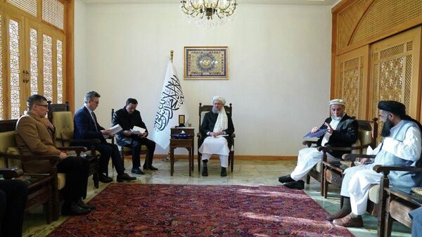 دیدار معاون ریاست الوزراء طالبان با وزیر تجارت قزاقستان - اسپوتنیک افغانستان  