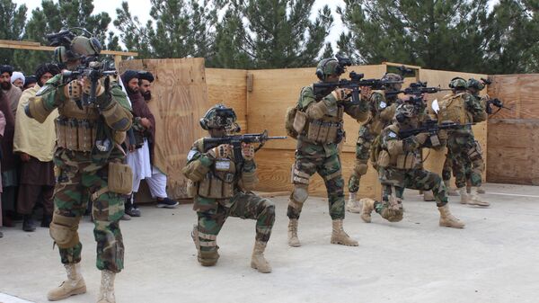 Прохождение талибами* военной подготовки в провинции Хост - اسپوتنیک افغانستان  
