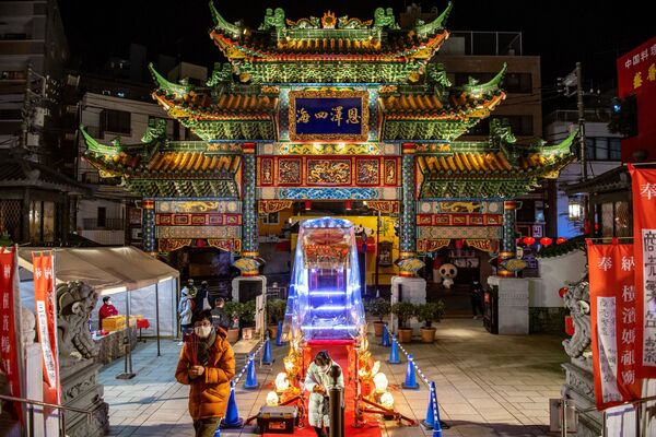 تجلیل از سال نو قمری در شهر یوکاهامای چین.  - اسپوتنیک افغانستان  