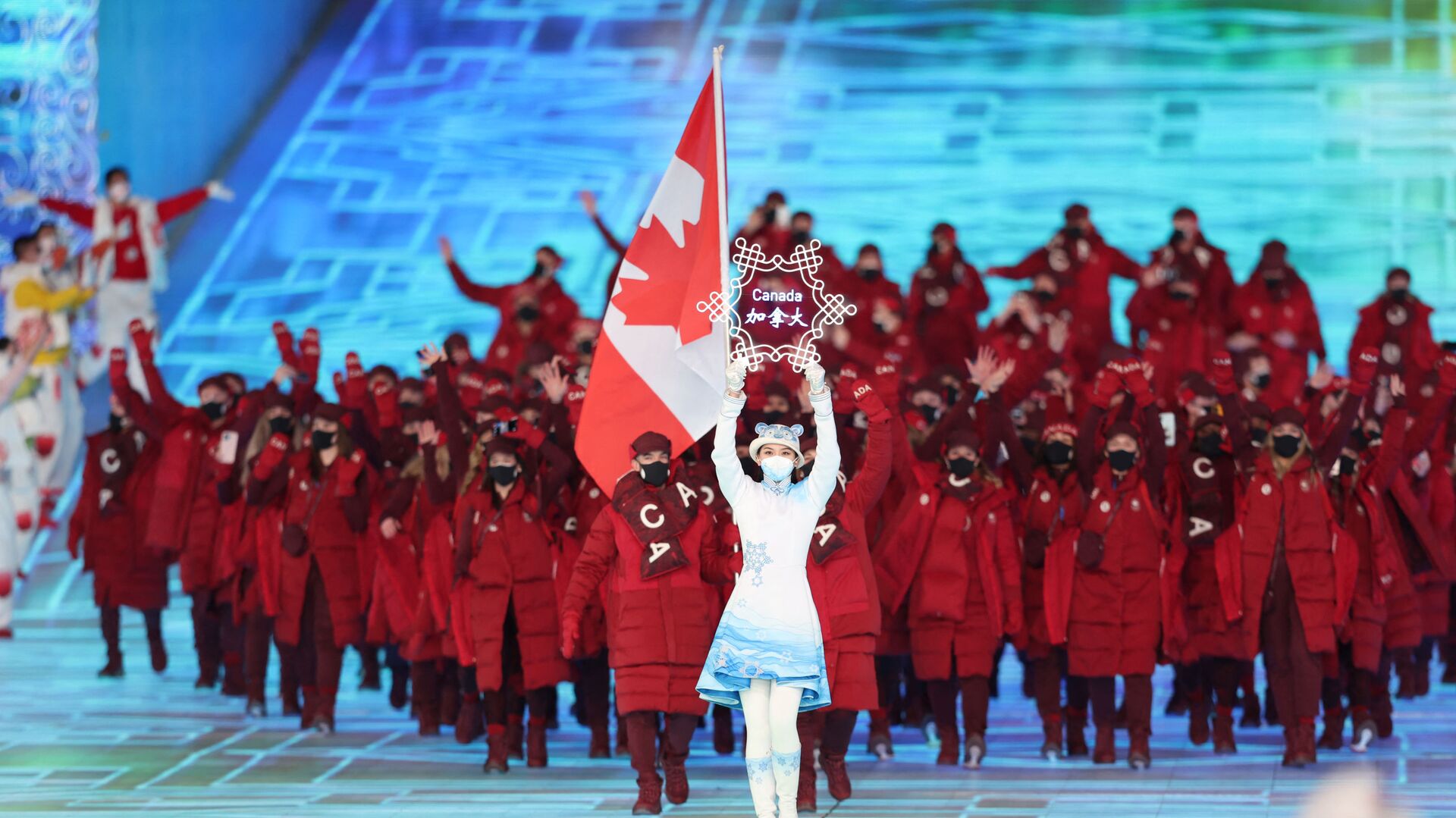 Канаские спортсмены на церемонии открытия Олимпиаы в Пекине - اسپوتنیک افغانستان  , 1920, 08.02.2022