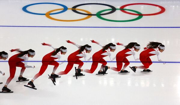  Польская конькобежка Магдалена Чыщонь на XXIV зимних Олимпийских играх в Пекине - اسپوتنیک افغانستان  