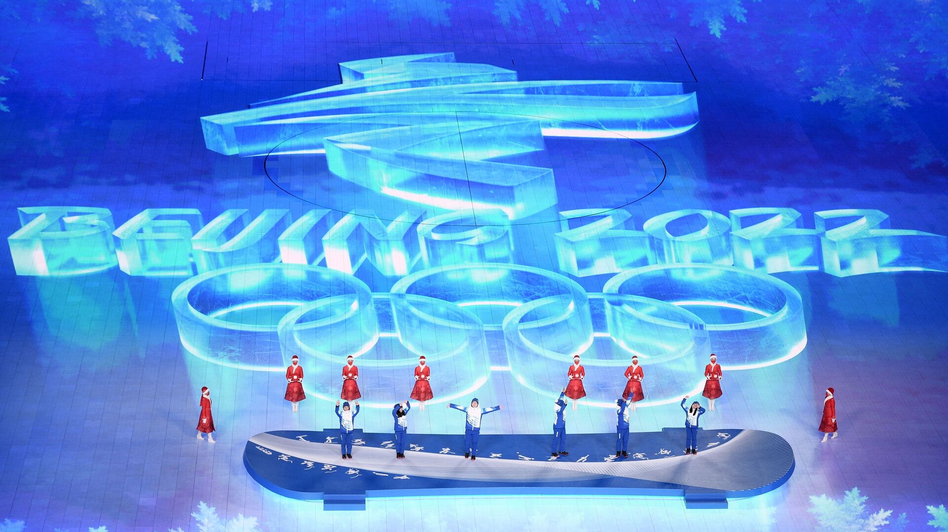Волонтеры на церемонии закрытия XXIV зимних Олимпийских игр в Пекине - اسپوتنیک افغانستان  , 1920, 13.03.2022