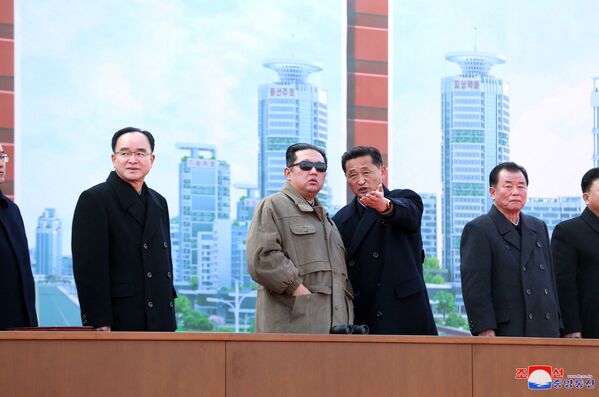 کیم جونگ اون، رهبر کوریای شمالی در مراسم افتتاحیه بذرافشانی در منطقه هواسونگ - اسپوتنیک افغانستان  