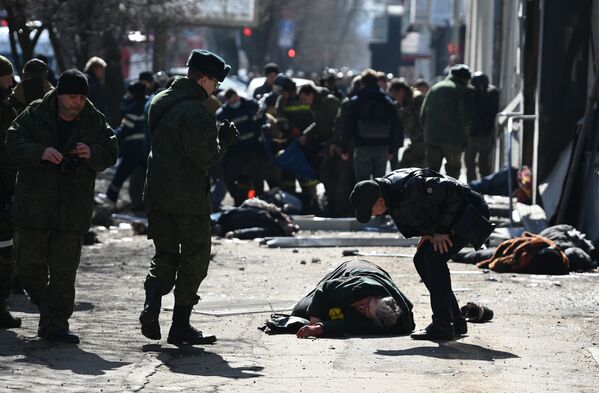 قربانیان حمله ارتش اوکراین در دونتسک. - اسپوتنیک افغانستان  