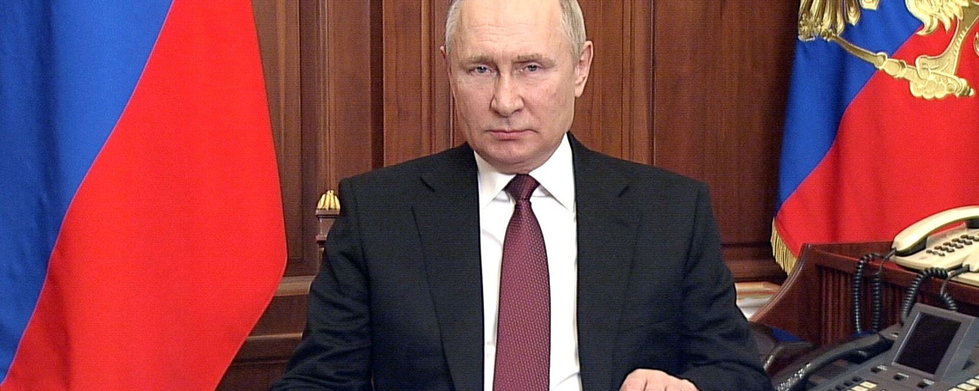 Президент РФ Владимир Путин во время обращения - اسپوتنیک افغانستان  , 1920, 08.02.2023